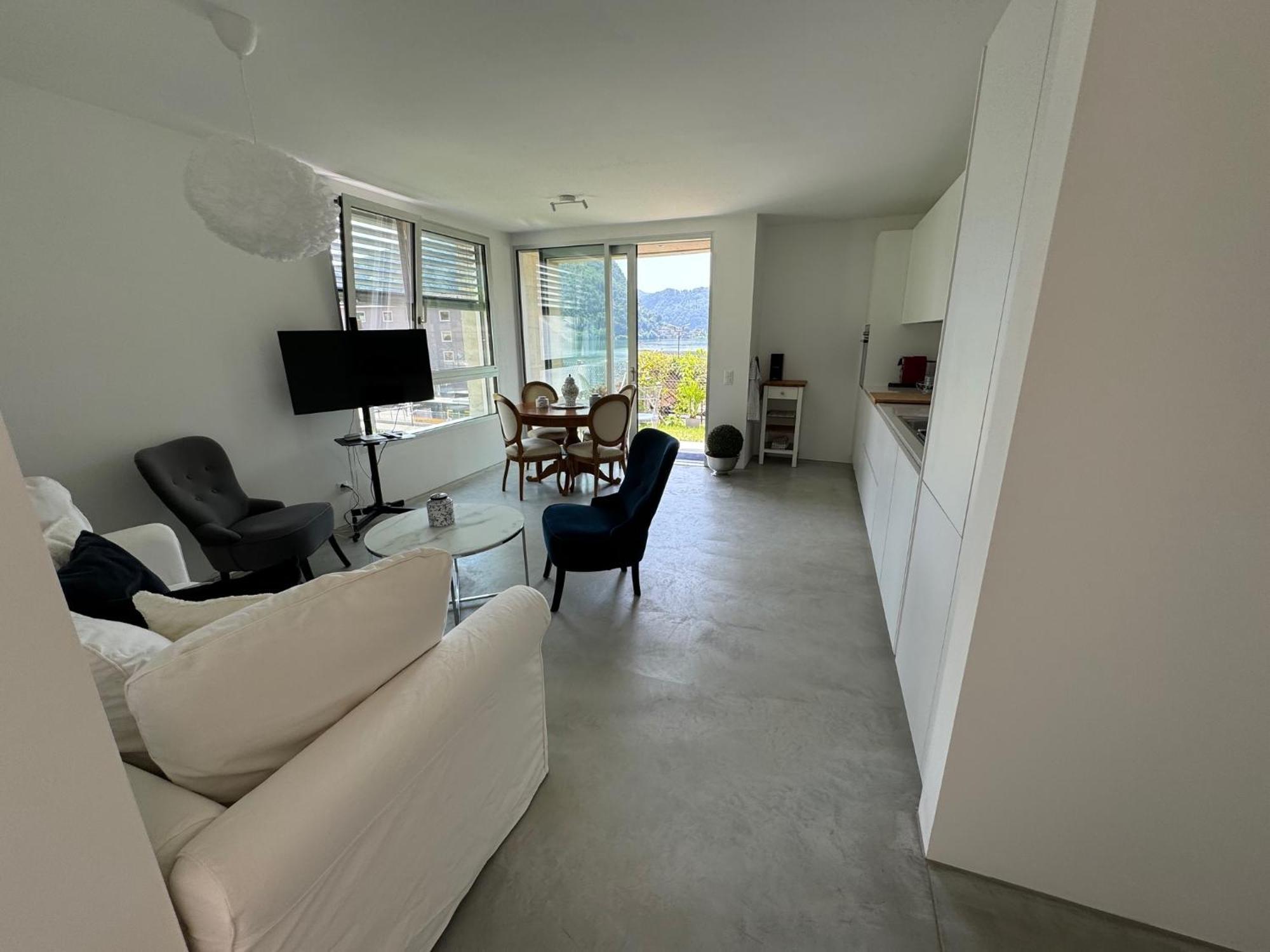 Neue Gartenwohnung Mit Sicht Auf Den Luganersee Ponte Tresa Exterior foto